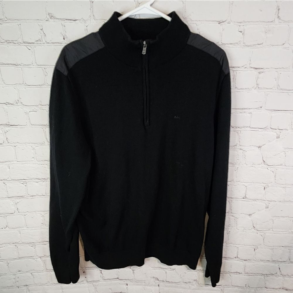 Men's  Michael Kors zip-up sweater fleece, size Large